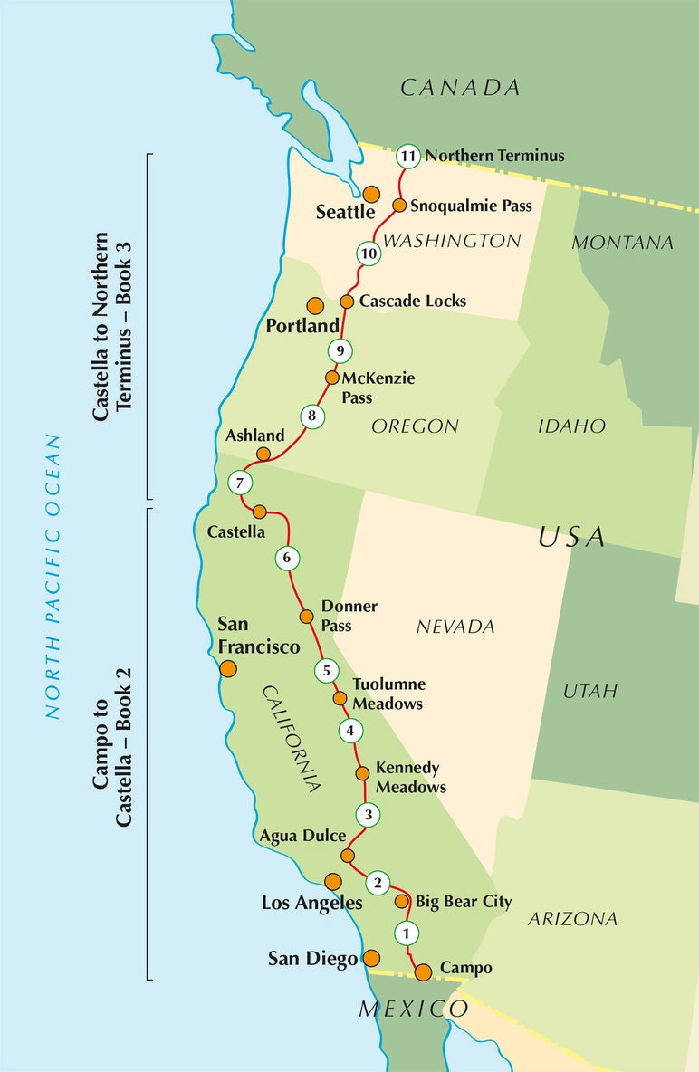 Hiking the Pacific Crest Trail (Set aus 3 Wanderführern)