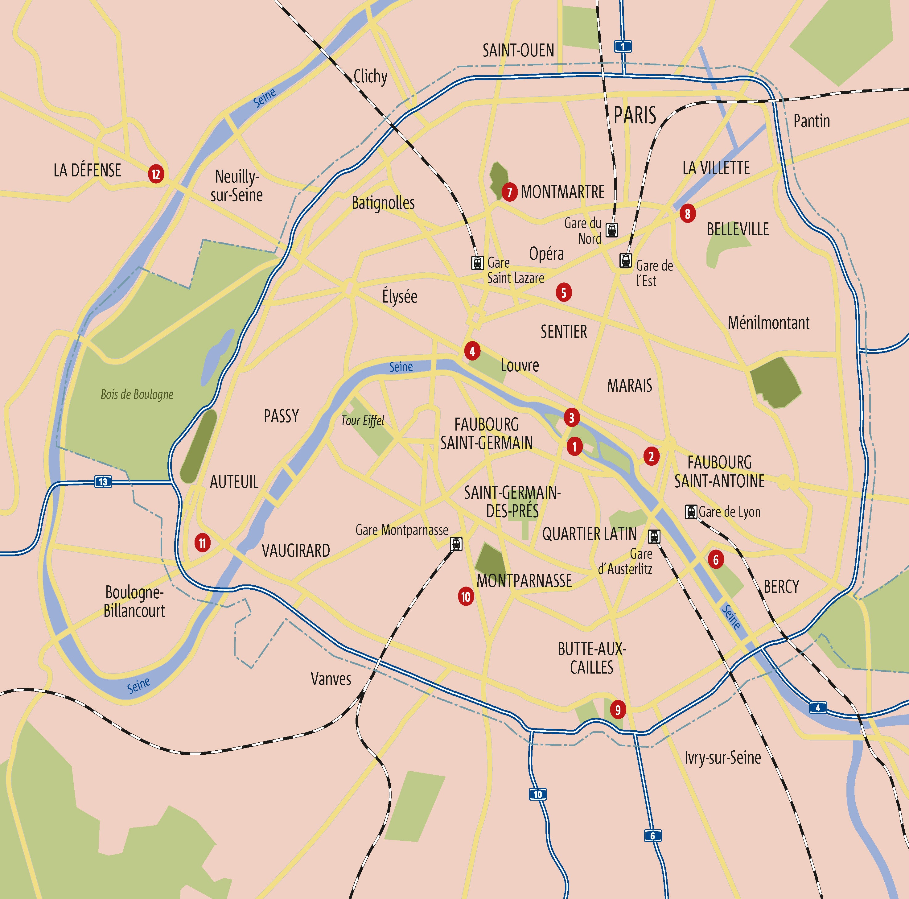 Zu Fuß durch Paris - 12 Spaziergänge