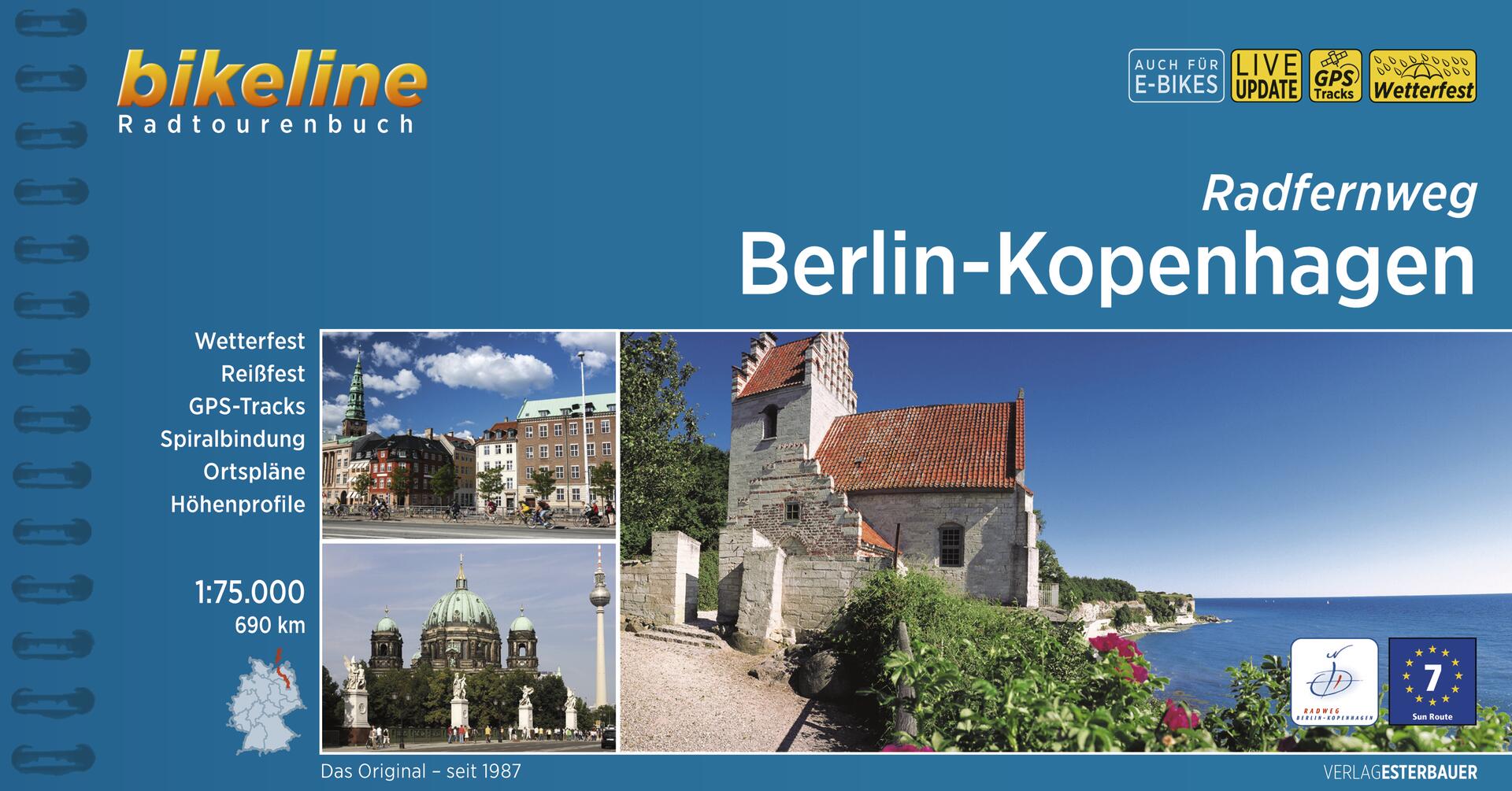 Berlin-Kopenhagen Radfernweg - Bikeline Radtourenbuch