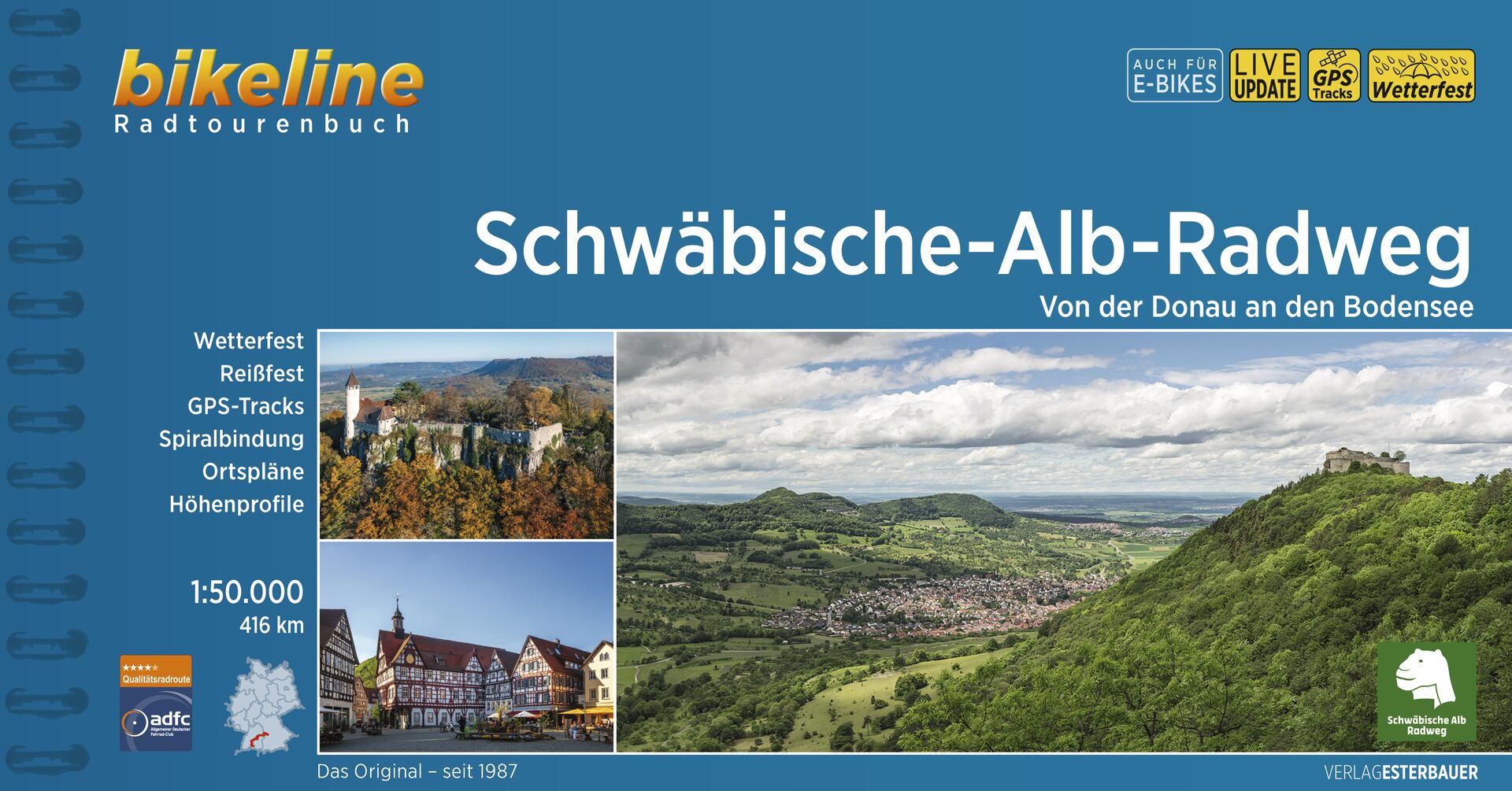 Schwäbische Alb Fluss-Radwege - Bikeline Radtourenbuch
