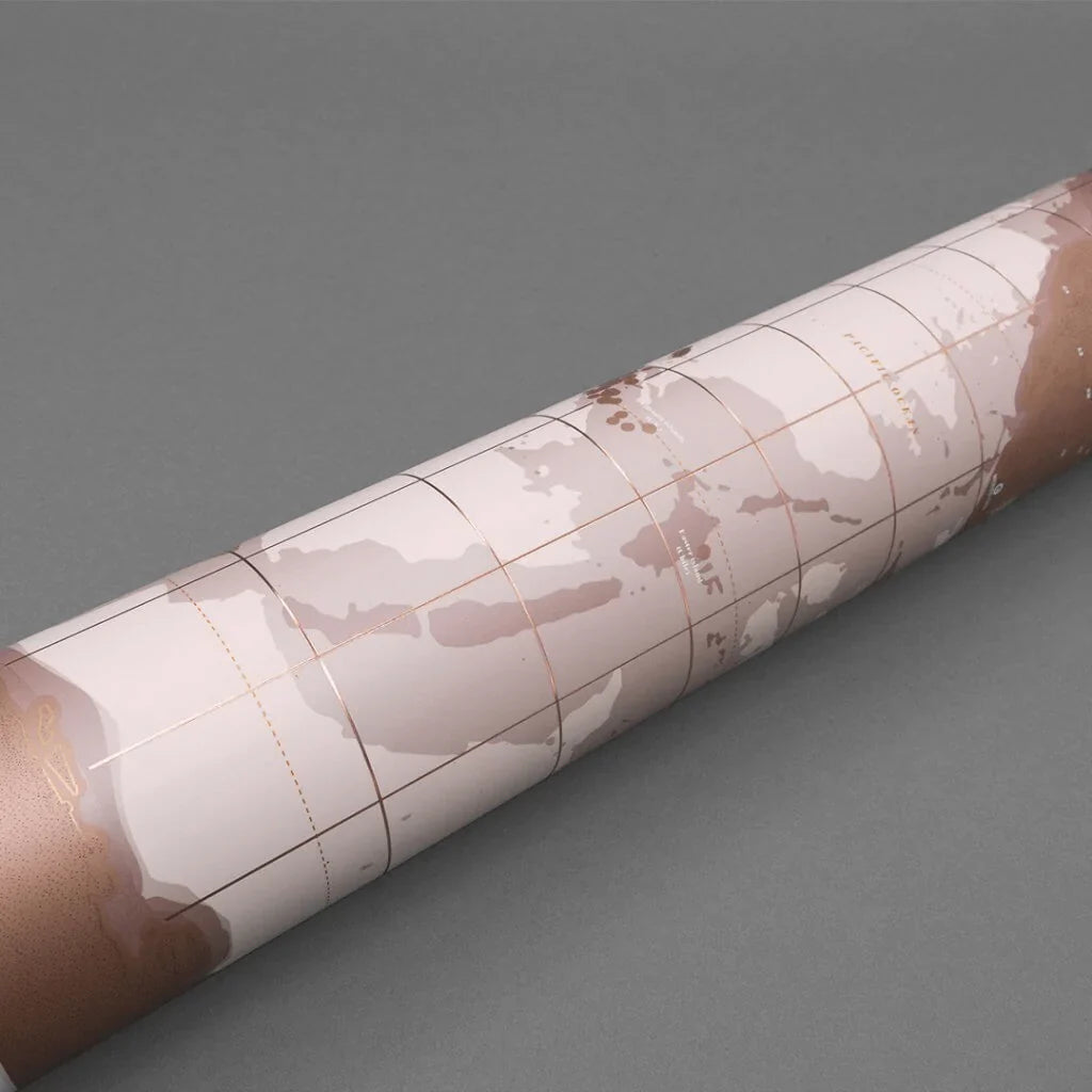 Luckies Scratch Map Rose Gold