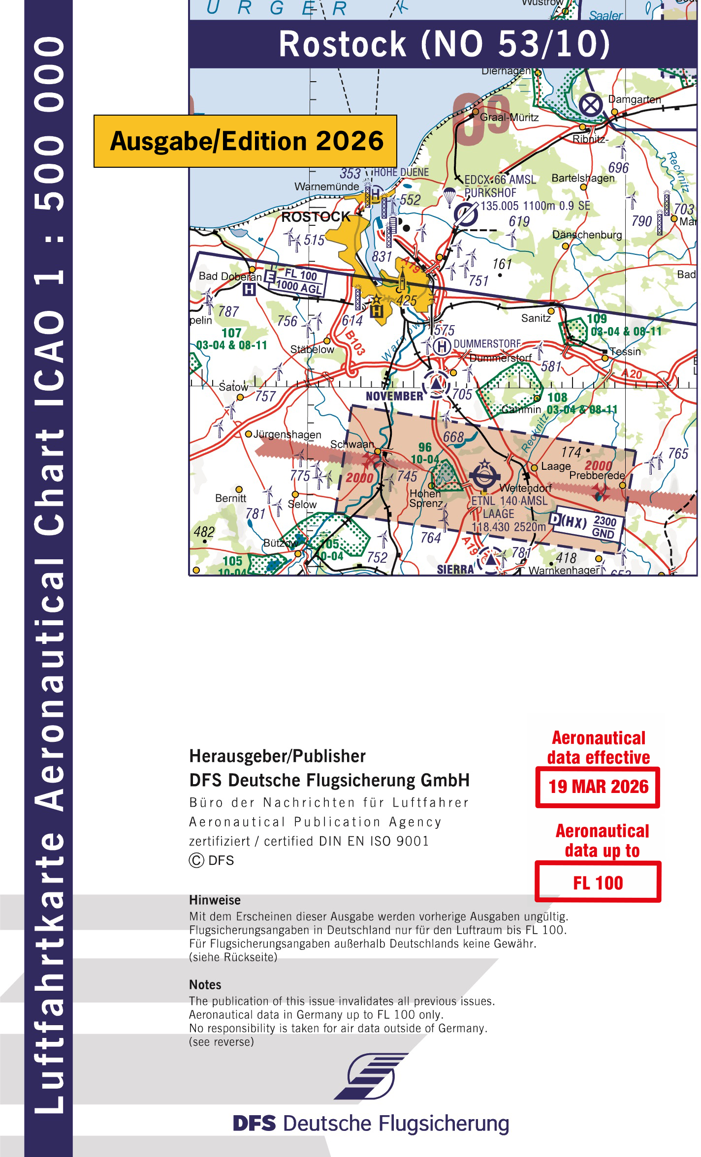 ICAO-Karte Rostock 2026 (NO 53/10)