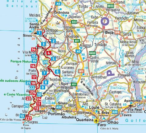 Rota Vicentina - Rother Wanderführer