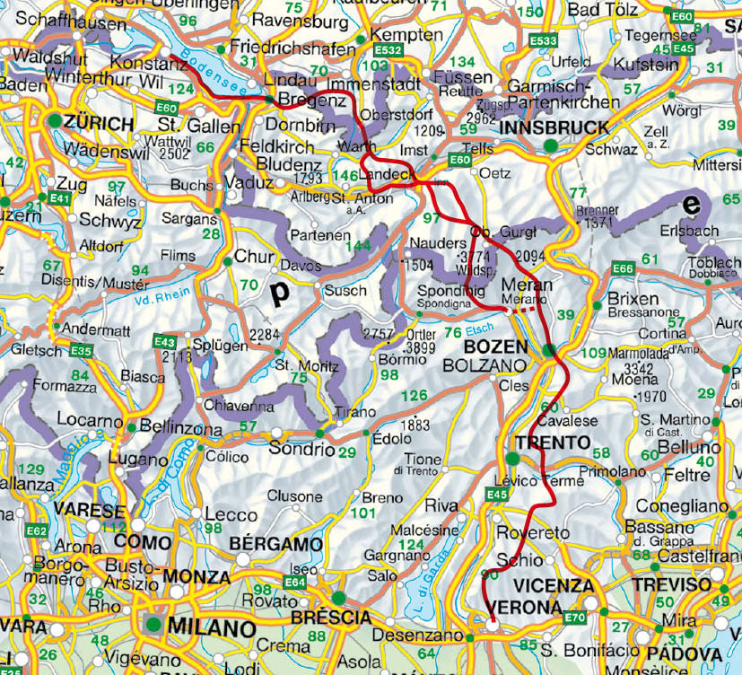 Fernwanderweg E5 - Rother Wanderführer