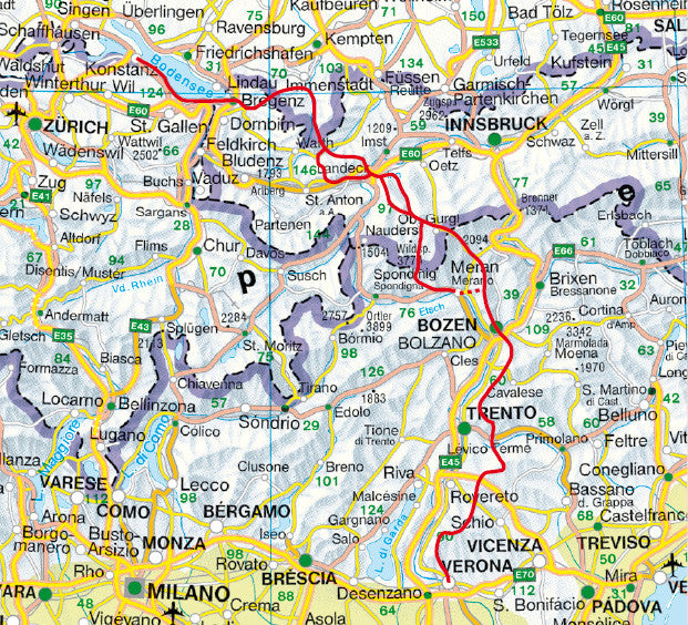 Fernwanderweg E5 - Rother Wanderführer