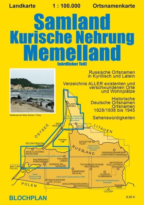 Samland / Kurische Nehrung / Memelland 1:100.000