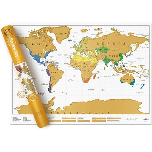Luckies World Scratch Map - Globetrotter Edition