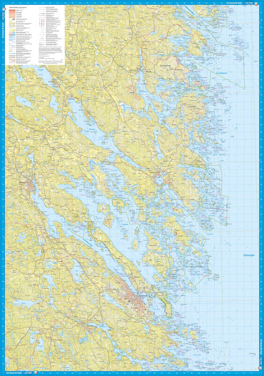 St Anna & Gryts skärgårdar 1:50 000