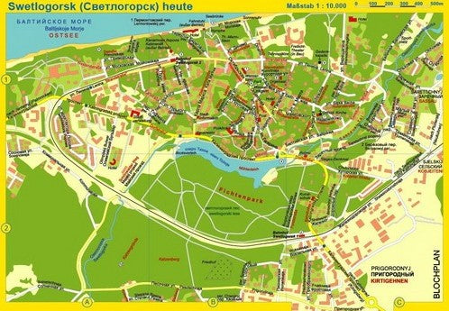 Cranz / Rauschen - Stadtplan - 1:12.000