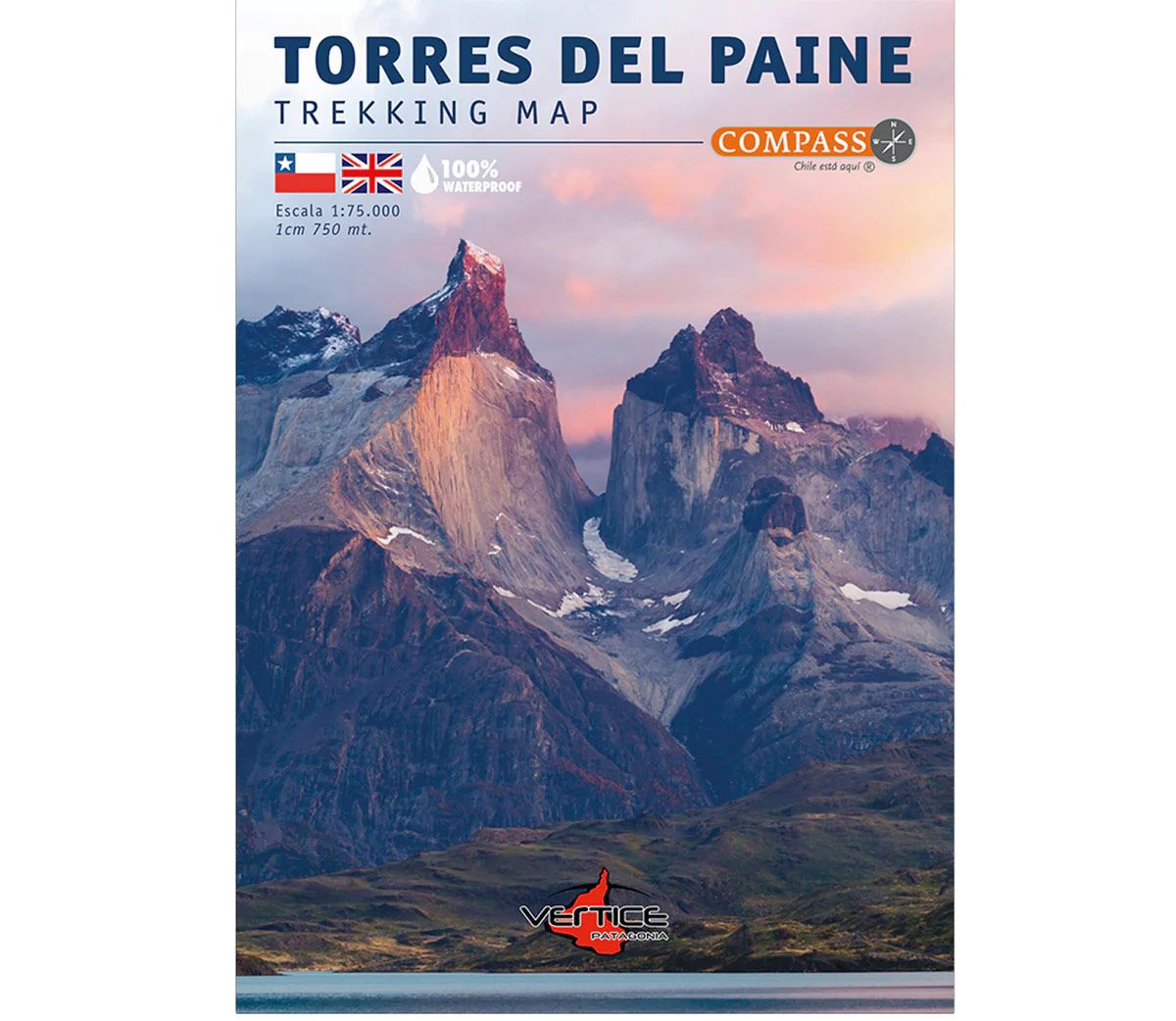 Torres del Paine Trekking Map 1:75.000 - Compass Chile