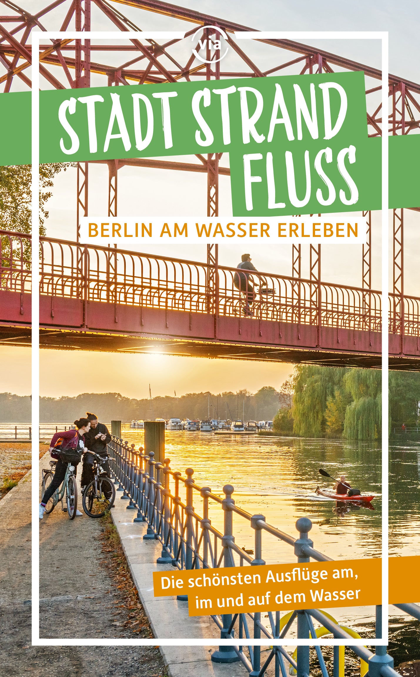 Stadt, Strand, Fluss