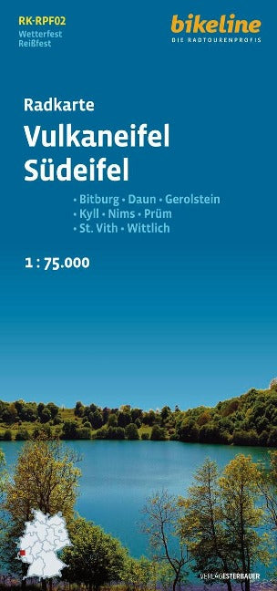 Vulkaneifel, Südeifel (RK-RPF02) 1:75.000 - Bikeline Fahrradkarte