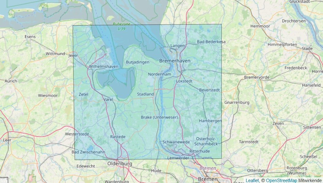 Wilhelmshaven - Wesermarsch - Radkarte 1:75.000