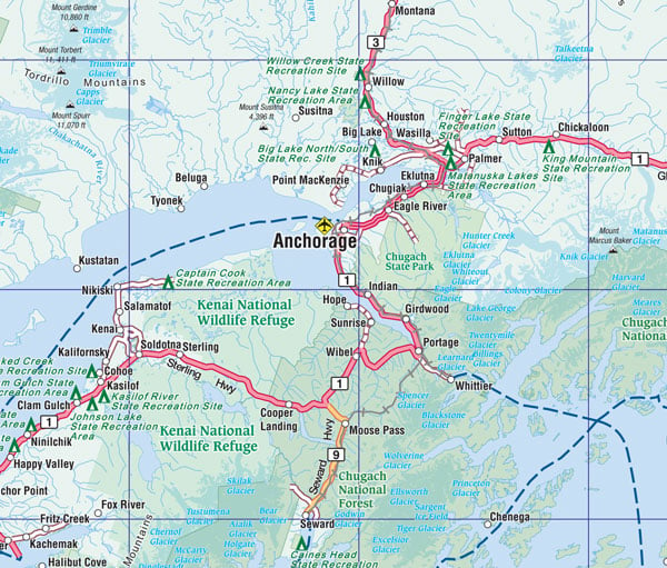 Yukon - Northwest Territories - Alaska MapArt