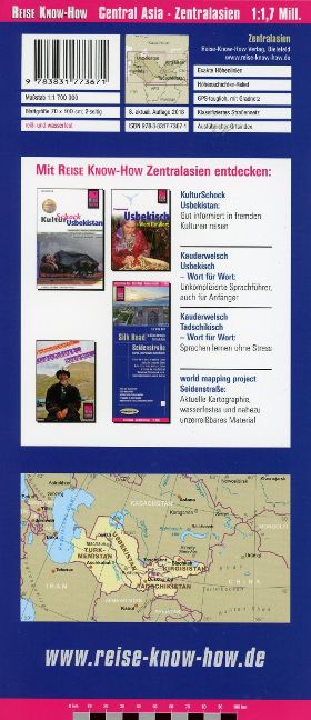 Zentralasien 1:1,7 Mio. - Reise Know How