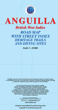Anguilla Straßenkarte - 1:25.000