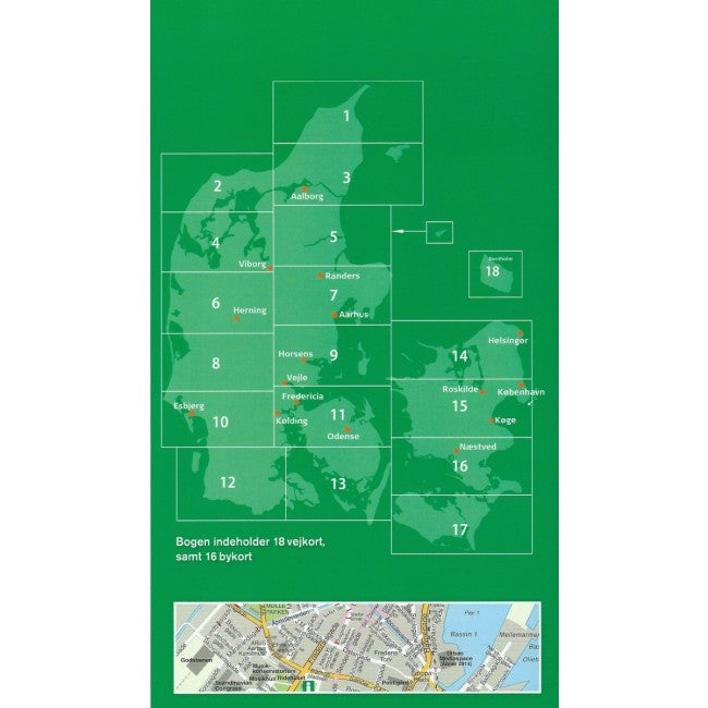 Dänemark Faerdselskort 1:200.000 Straßenatlas