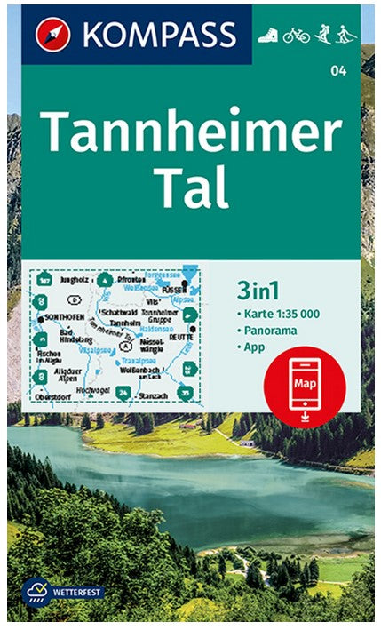 04 Tannheimer Tal  1:35 000 - Kompass Wanderkarte