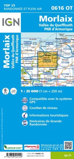 Bretagne 1:25.000 - Topographische Karte Frankreich Série Bleue