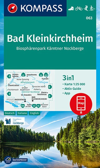 063 Bad Kleinkirchheim 1:25.000 - Kompass Wanderkarte