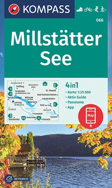 066 Millstätter See - Kompass Wanderkarte