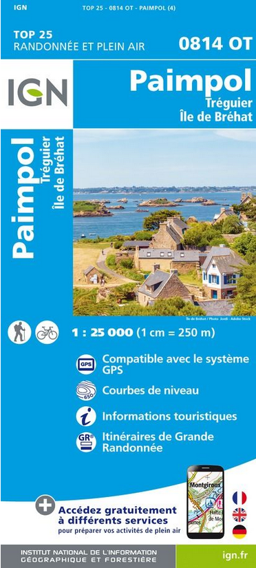 Bretagne 1:25.000 - Topographische Karte Frankreich Série Bleue