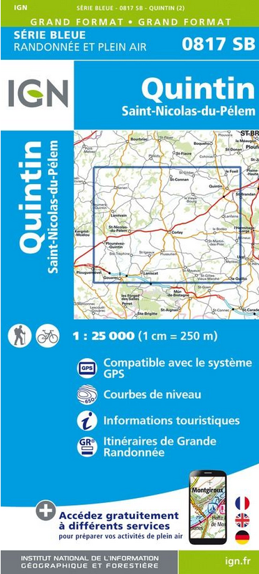 Bretagne 1:25.000 - Topographische Karte Frankreich Série Bleue