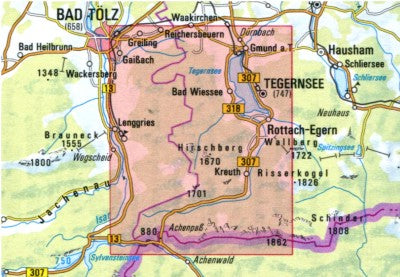 BY 13: Mangfallgebirge West, Tegernsee, Hirschberg