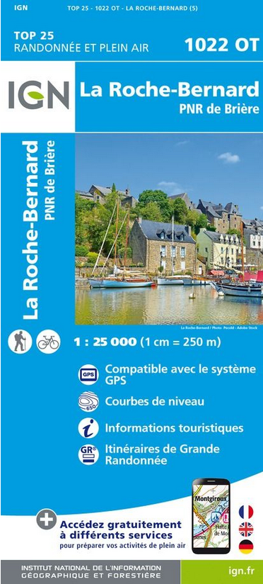 Bretagne 1:25.000 - Topographische Karte Frankreich Série Bleue