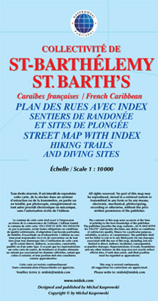 St. Barthelemy - St. Barth's Straßenkarte - 1:10.000