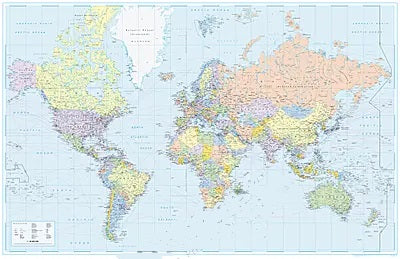 Welthäfen - Weltkarte 1:26 Mio. (W28)