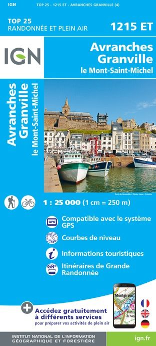 Normandie 1:25.000 - Topographische Karte Frankreich Série Bleue