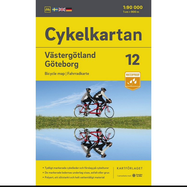 Norstedts Cykelkartan - Fahrradkarten Schweden 1:90.000