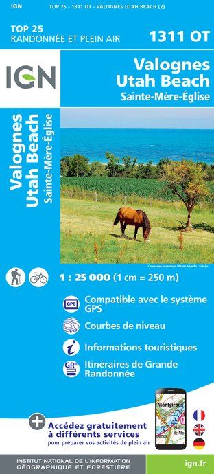 Normandie 1:25.000 - Topographische Karte Frankreich Série Bleue