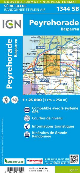 Pyrenäen 1:25.000 - Topographische Karte Frankreich Série Bleue