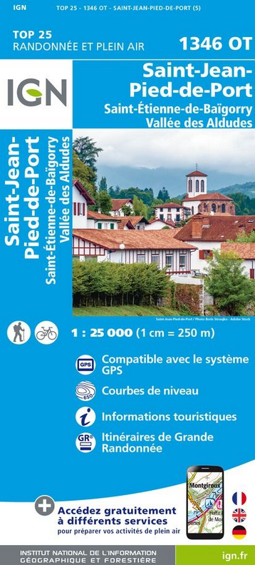Pyrenäen 1:25.000 - Topographische Karte Frankreich Série Bleue