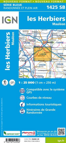 Aquitaine Nord 1:25.000 - Topographische Karte Frankreich Série Bleue
