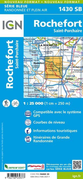 Aquitaine Nord 1:25.000 - Topographische Karte Frankreich Série Bleue