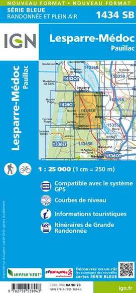 Aquitaine Nord 1:25.000 - Topographische Karte Frankreich Série Bleue