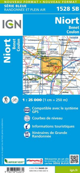 Aquitaine Nord 1:25.000 - Topographische Karte Frankreich Série Bleue
