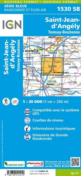 Aquitaine Nord 1:25.000 - Topographische Karte Frankreich Série Bleue