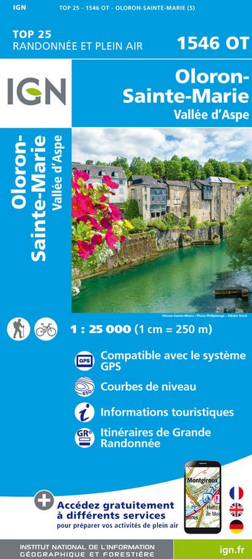 Pyrenäen 1:25.000 - Topographische Karte Frankreich Série Bleue