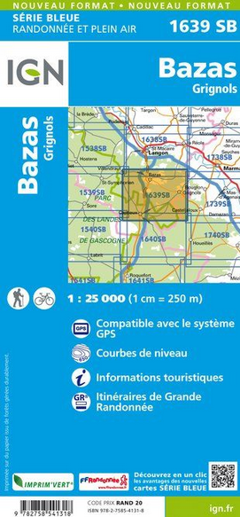 Midi-Pyrénées 1:25.000 - Topographische Karte Frankreich Série Bleue