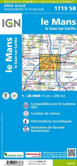 Pays de La Loire 1:25.000 - Topographische Karte Frankreich Série Bleue