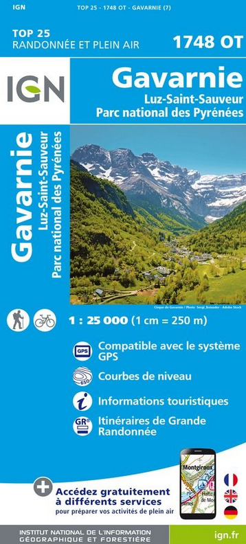 Pyrenäen 1:25.000 - Topographische Karte Frankreich Série Bleue