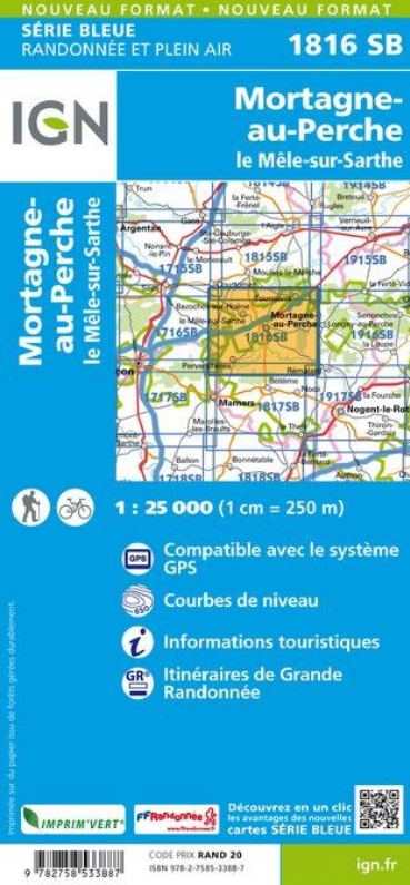 Normandie 1:25.000 - Topographische Karte Frankreich Série Bleue