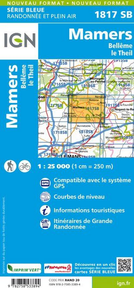 Pays de La Loire 1:25.000 - Topographische Karte Frankreich Série Bleue