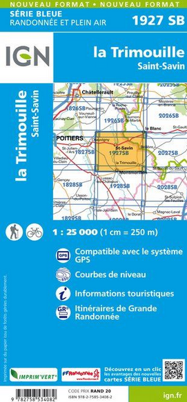 Aquitaine Nord 1:25.000 - Topographische Karte Frankreich Série Bleue