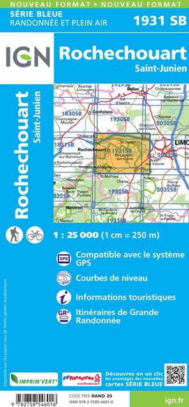 Aquitaine Nord 1:25.000 - Topographische Karte Frankreich Série Bleue