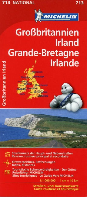 Großbritannien, Irland Michelin - 1:1.000.000.